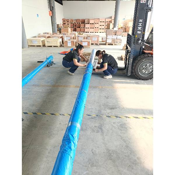 THE LATEST BATCH OF DRILL PIPE IS PACKED AND READY TO SHIP